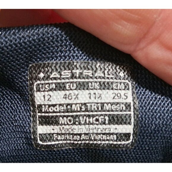 Astral‎ TR1 Mesh Shoes Mens Size 12 Trail Running Water Outdoor Sneakers - Picture 7 of 8